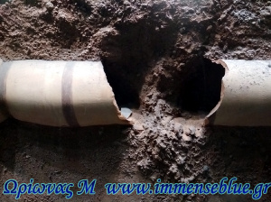 Πήλινος αγωγός του Πεισιστράτειου υδραγωγείου (ΜΕΤΡΟ Ευαγγελισμός) - Ωρίωνας Μ