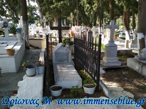 Τάφος Αλέξανδρου Παπαδιαμάντη - Ωρίωνας Μ