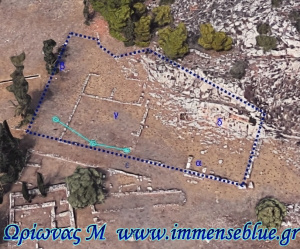 Κάτοψη Ιερού Αφροδίτης στην Αφαία Χαϊδαρίου - Ωρίωνας Μ